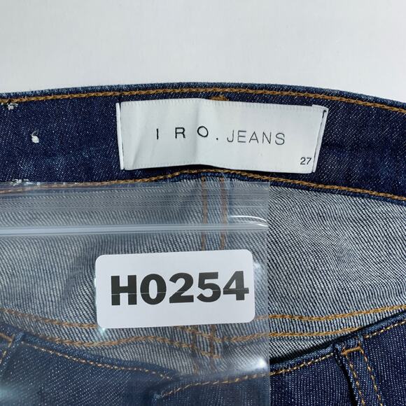IRO JEANS 27 Womens Alyson Skinny Jeans Low Rise Dark Blue Retro Y2K - Picture 3 of 10